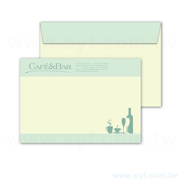 10K歐式彩色信封客製化信封製作-多款材質可選-橫式信封印刷