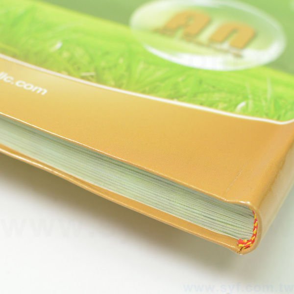 清新亮彩工商日誌-翻開式軟皮精裝萬用手冊-可訂製內頁及客製化加印LOGO