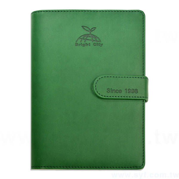 簡約典雅工商日誌-磁扣式活頁萬用手冊-可訂製內頁及客製化加印LOGO