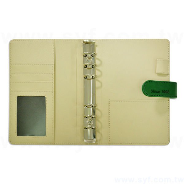 簡約典雅工商日誌-磁扣式活頁萬用手冊-可訂製內頁及客製化加印LOGO