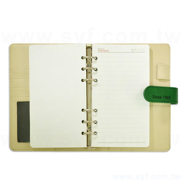簡約典雅工商日誌-磁扣式活頁萬用手冊-可訂製內頁及客製化加印LOGO