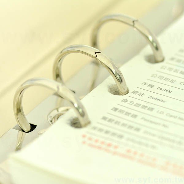 簡約典雅工商日誌-磁扣式活頁萬用手冊-可訂製內頁及客製化加印LOGO