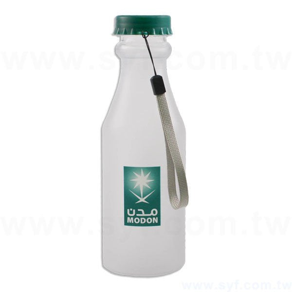 汽水瓶500cc環保杯-旋蓋式霧面環保水壺-可客製化印刷企業LOGO或宣傳標語