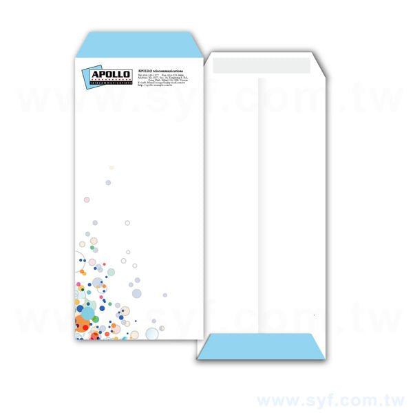 15K中式雙面膠彩色信封客製化信封製作-多款材質可選-彩色印刷