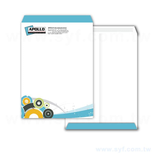 大9K中式雙面膠彩色信封客製化信封製作-多款材質可選-彩色印刷