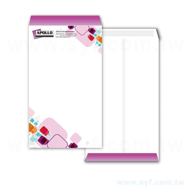 6K中式雙面膠彩色信封客製化信封製作-多款材質可選-彩色印刷