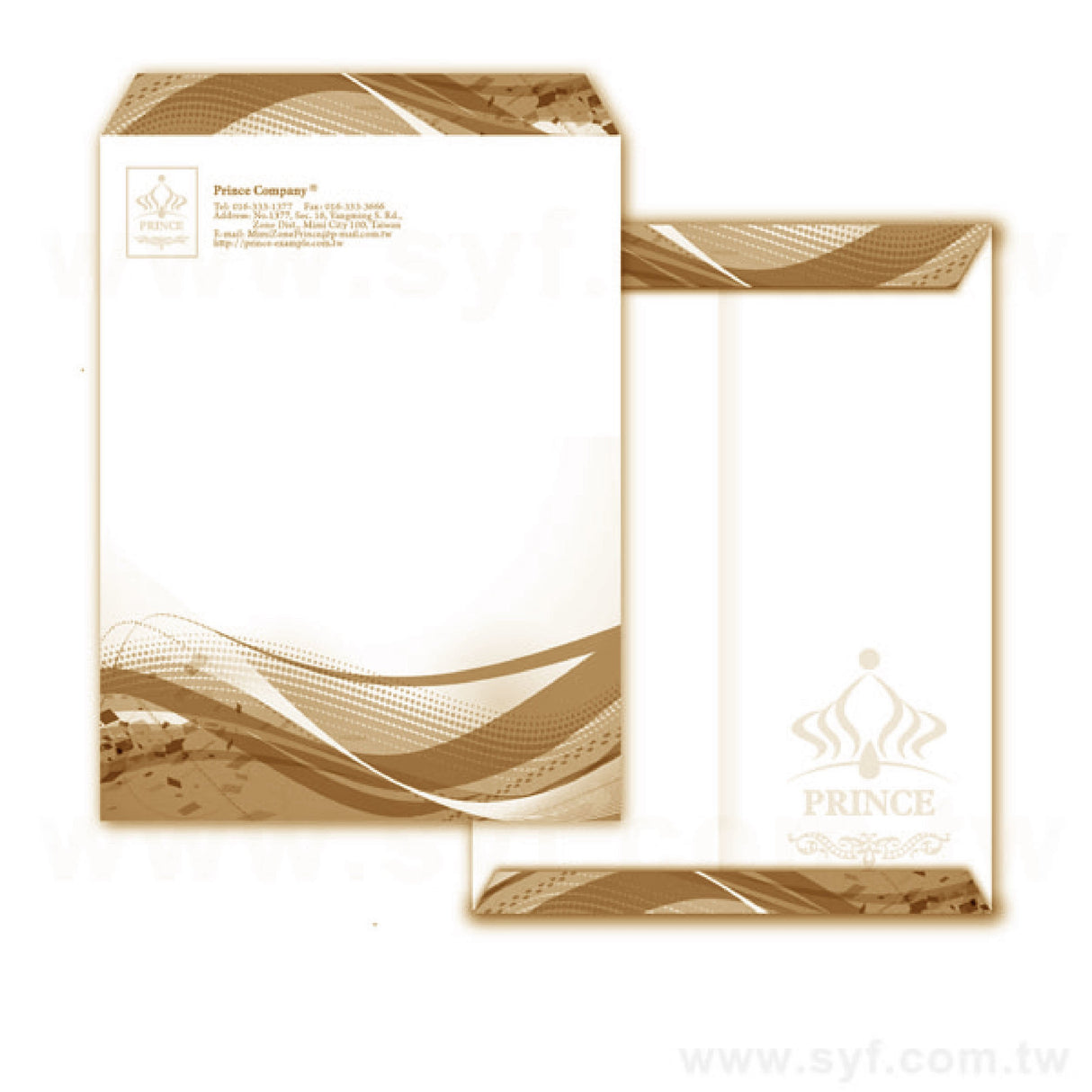 4K中式單色信封客製化信封製作-復古牛皮紙信封-公文封單色印刷