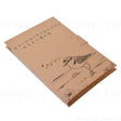 手札式封卡便利貼-三合一N次貼無印刷-封面牛皮紙單色