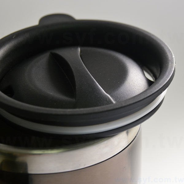 300ml不鏽鋼杯-附上蓋不鏽鋼汽車杯-雙層隔熱設計辦公杯