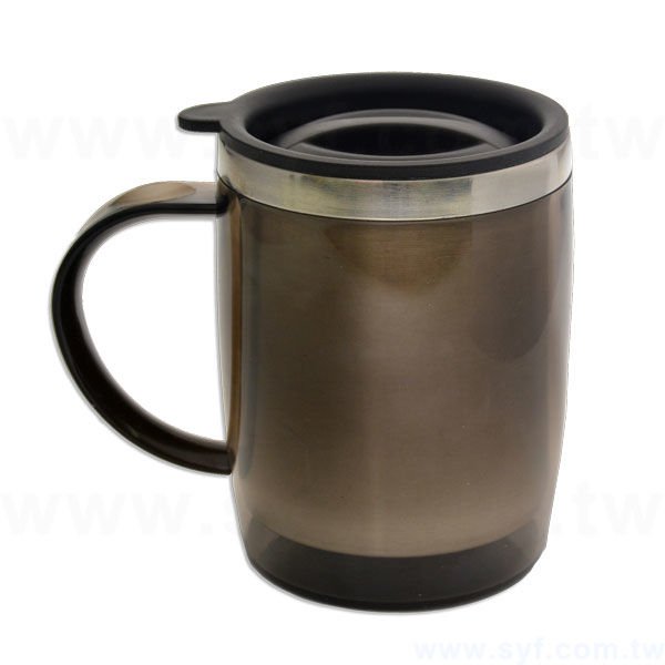 300ml不鏽鋼杯-附上蓋不鏽鋼汽車杯-雙層隔熱設計辦公杯