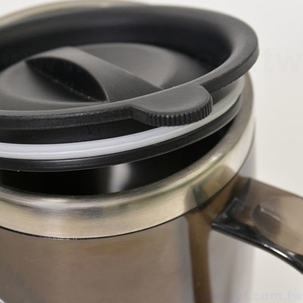300ml不鏽鋼杯-附上蓋不鏽鋼汽車杯-雙層隔熱設計辦公杯