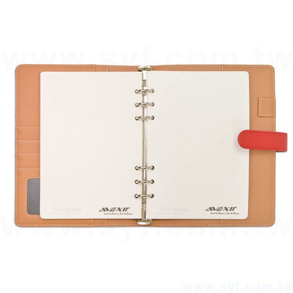 簡約經典工商日誌-磁扣式活頁筆記本-可訂製內頁及客製化加印LOGO