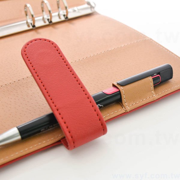 簡約經典工商日誌-磁扣式活頁筆記本-可訂製內頁及客製化加印LOGO