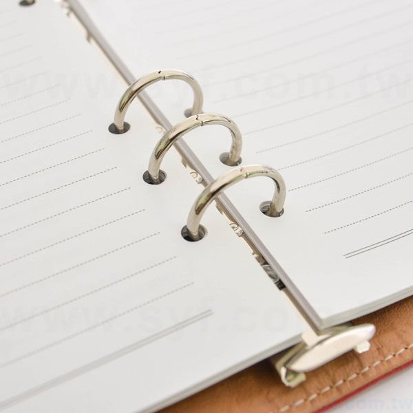 簡約經典工商日誌-磁扣式活頁筆記本-可訂製內頁及客製化加印LOGO