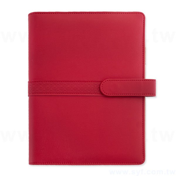 簡約經典工商日誌-磁扣式活頁筆記本-可訂製內頁及客製化加印LOGO