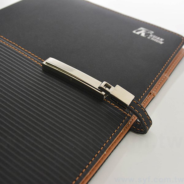 尊爵線條工商日誌-按壓式方扣活頁筆記本-可訂製內頁及客製化加印LOGO