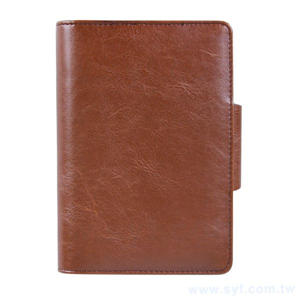 經典簡約工商日誌-按扣式活頁筆記本-可訂製內頁及客製化加印LOGO