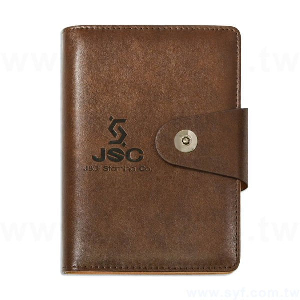 經典簡約工商日誌-按扣式活頁筆記本-可訂製內頁及客製化加印LOGO