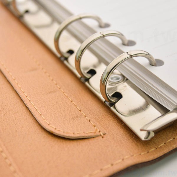 經典簡約工商日誌-按扣式活頁筆記本-可訂製內頁及客製化加印LOGO