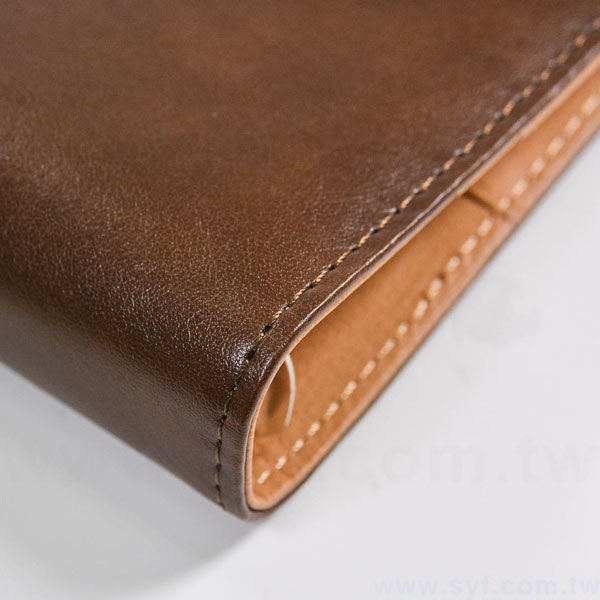 經典簡約工商日誌-按扣式活頁筆記本-可訂製內頁及客製化加印LOGO