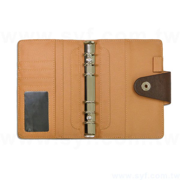 經典簡約工商日誌-按扣式活頁筆記本-可訂製內頁及客製化加印LOGO