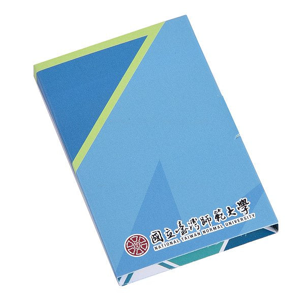 二合一便利貼-封面彩色印刷上亮膜-7.6x5cm內頁無印刷便利貼