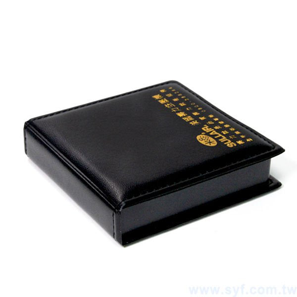 盒裝便條紙-內頁150張可印刷-皮紋外盒