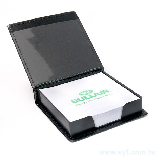 盒裝便條紙-內頁150張可印刷-皮紋外盒