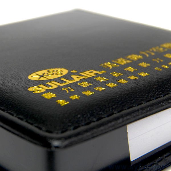 盒裝便條紙-內頁150張可印刷-皮紋外盒