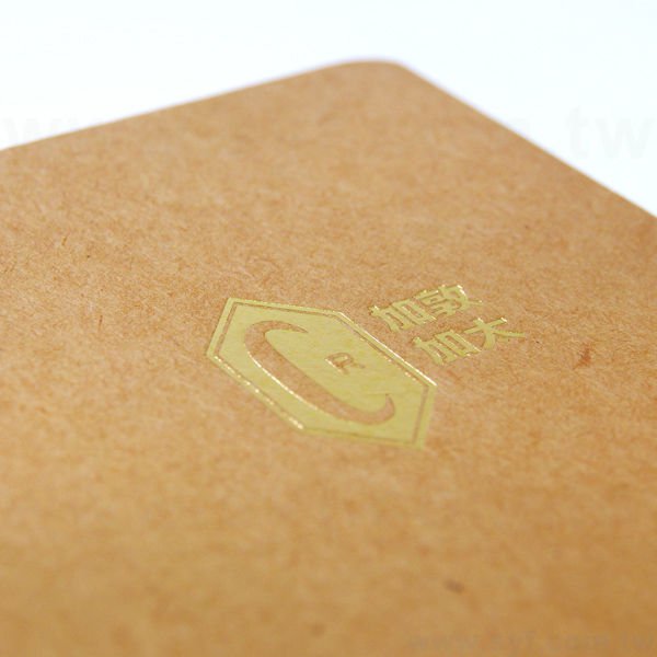 簡約個性牛皮紙環裝筆記本-左翻橫式線圈記事本-可訂製內頁及客製化加印LOGO