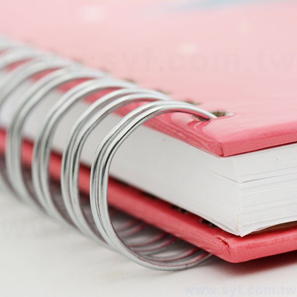 個性環裝筆記本-彩色封面黑線圈記事本-可訂製內頁及客製化加印LOGO