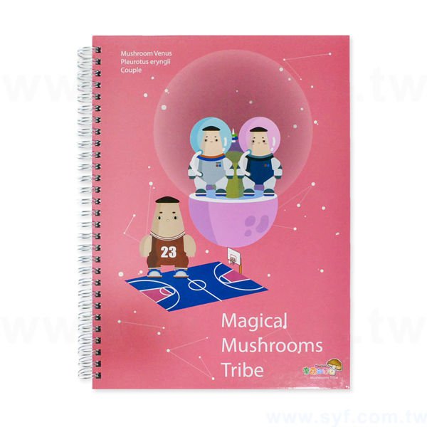 個性環裝筆記本-彩色封面黑線圈記事本-可訂製內頁及客製化加印LOGO