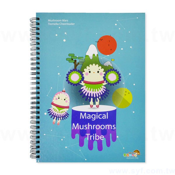 個性環裝筆記本-彩色封面黑線圈記事本-可訂製內頁及客製化加印LOGO