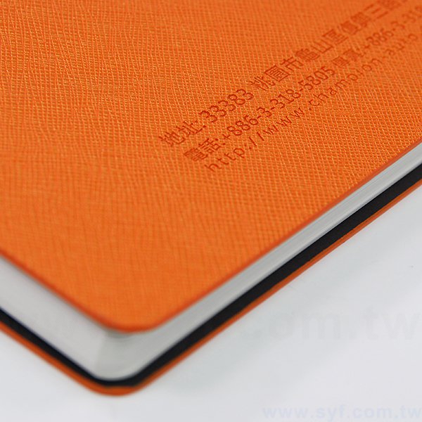 時尚典雅壓紋環裝工商日誌-左翻直式線圈記事本-可訂製內頁及客製化加印LOGO