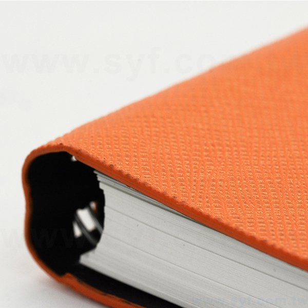 時尚典雅壓紋環裝工商日誌-左翻直式線圈記事本-可訂製內頁及客製化加印LOGO