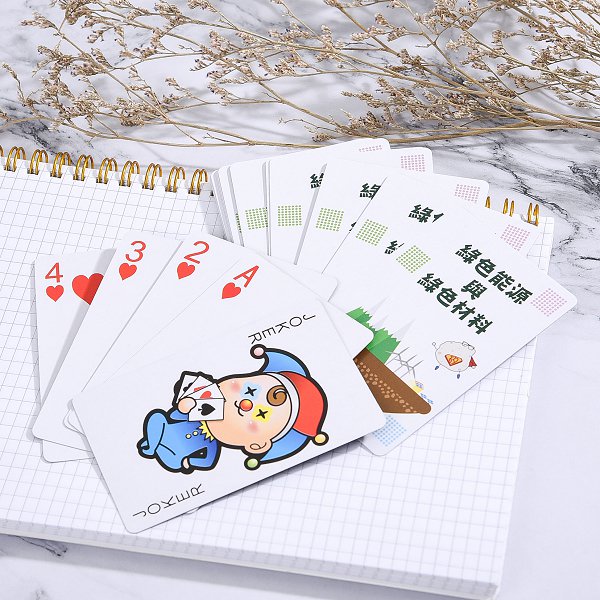 廣告撲克牌PP塑膠盒撲克牌-彩色印刷-可少量客製化撲克牌