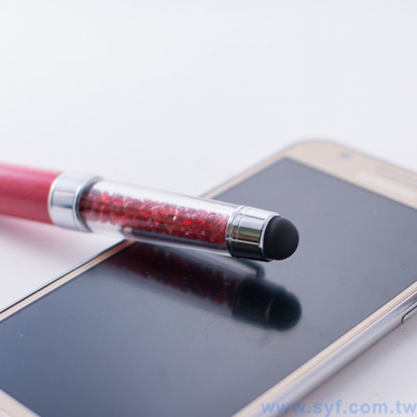 水晶電容觸控筆-金屬廣告禮品筆-多功能觸控廣告原子筆-採購批發贈品筆