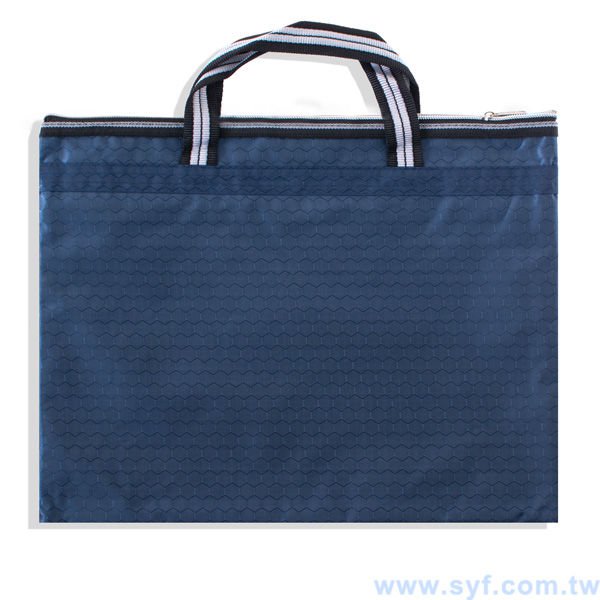 拉鍊袋-牛津布加厚手提公事包-網版印刷