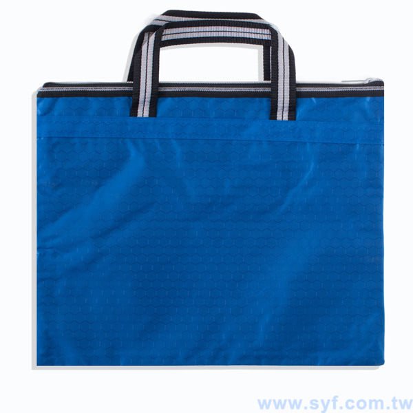 拉鍊袋-牛津布加厚手提公事包-網版印刷