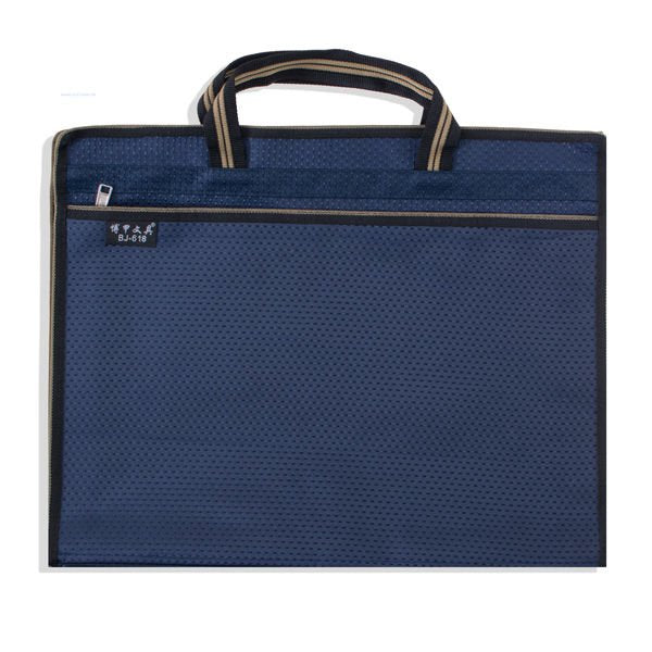 拉鍊袋-牛津布加厚手提公事包-網版印刷