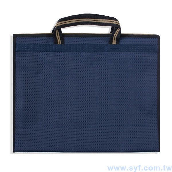 拉鍊袋-牛津布加厚手提公事包-網版印刷
