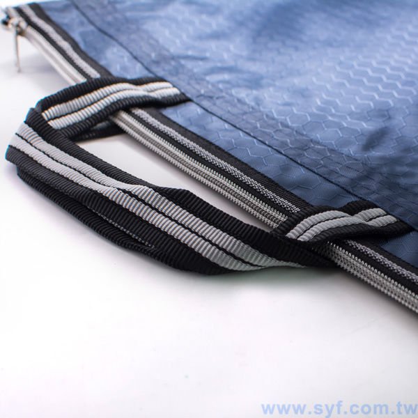 拉鍊袋-牛津布加厚手提公事包-網版印刷