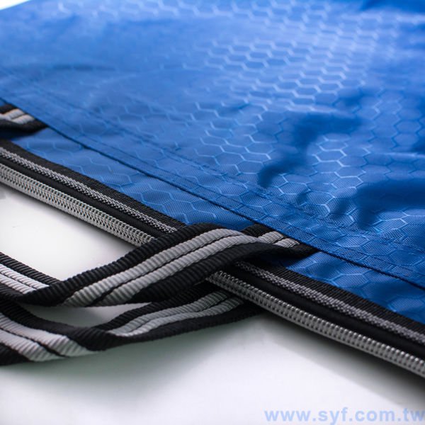 拉鍊袋-牛津布加厚手提公事包-網版印刷