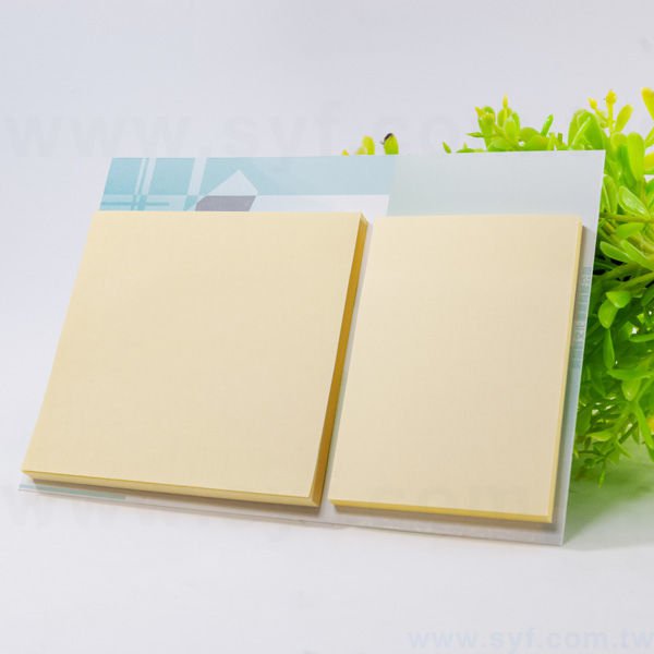 便利貼-局部燙銀便利貼-內頁無印刷-7.5/10x7.5彩色印刷-memo-背卡式二合一便利貼