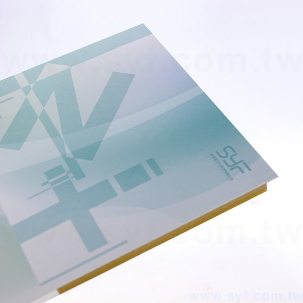 便利貼-局部燙銀便利貼-內頁無印刷-7.5/10x7.5彩色印刷-memo-背卡式二合一便利貼