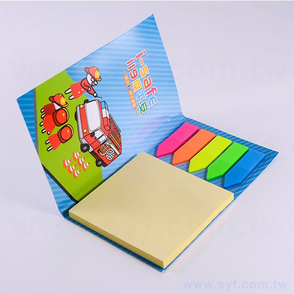 二合一五色標便利貼