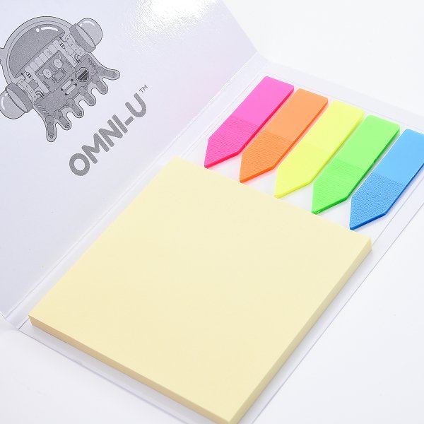 二合一五色標便利貼