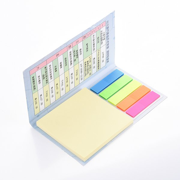 二合一五色標便利貼