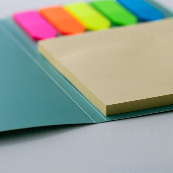 直式封卡便利貼-二合一N次貼可印刷-封面雙面彩色雙面上霧膜