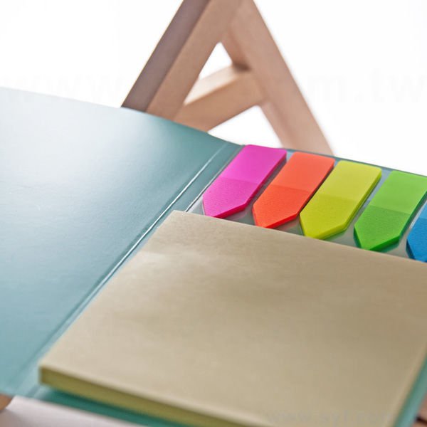 直式封卡便利貼-二合一N次貼可印刷-封面雙面彩色雙面上霧膜